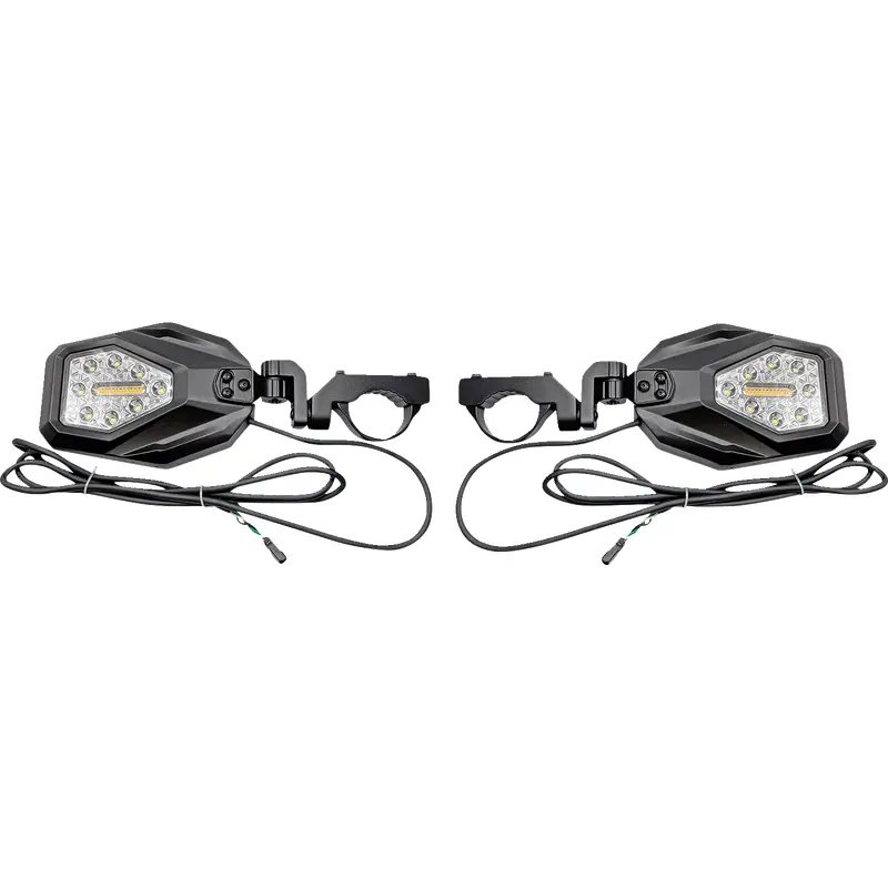 Custom dynamics Mirrors - SXS - Side View - Hexagon - Black
