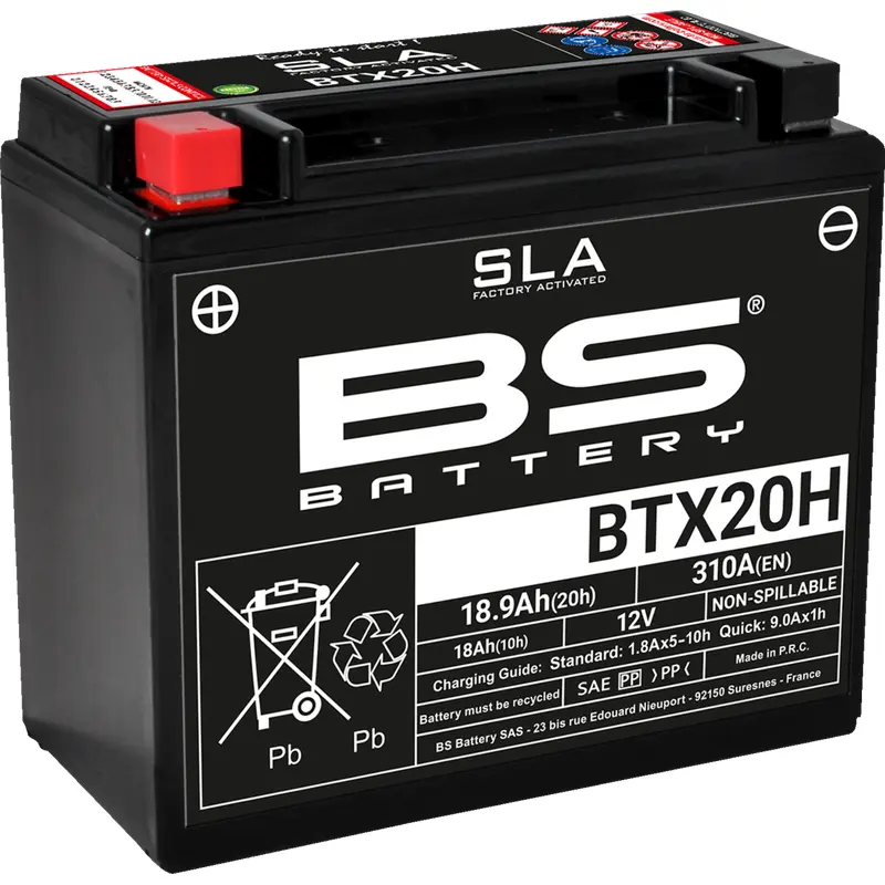 Bs battery Battery - BTX20H (YTX) Harley Davidson/Indian/Arctic Cat/Buell/Moto Guzzi