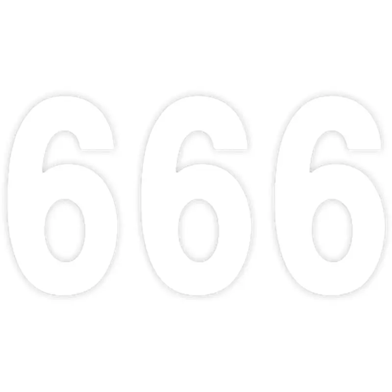 Factory effex Pro Number 6 - White - 7"