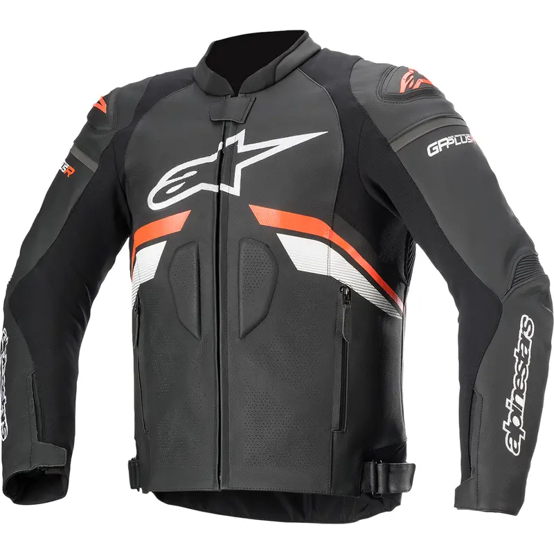 GP Plus R v3 Leather Jacket - Black/Red/White - US 44 / EU 54