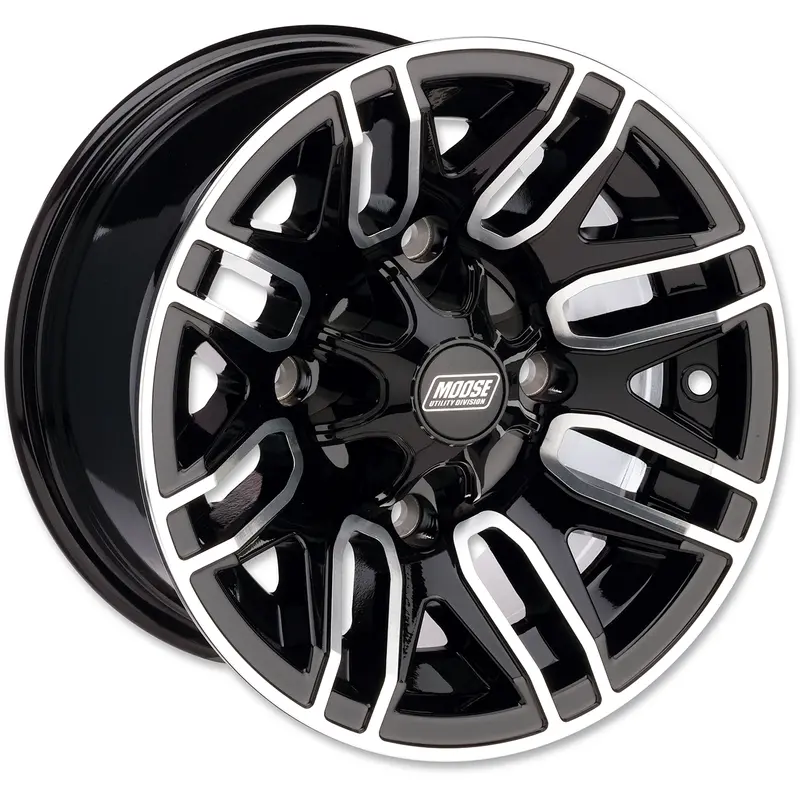 Moose offroad Wheel - 112X - Rear - Black - 12x8 - 4/136 - 4 4 Can-Am/Kawasaki/Honda