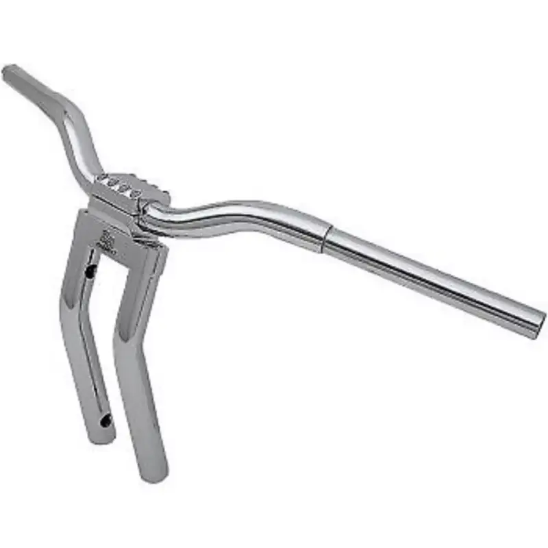 LA CHOPPERS LA-7336-10 Chrome 13" Kage Fighter-T Pullback Handlebar