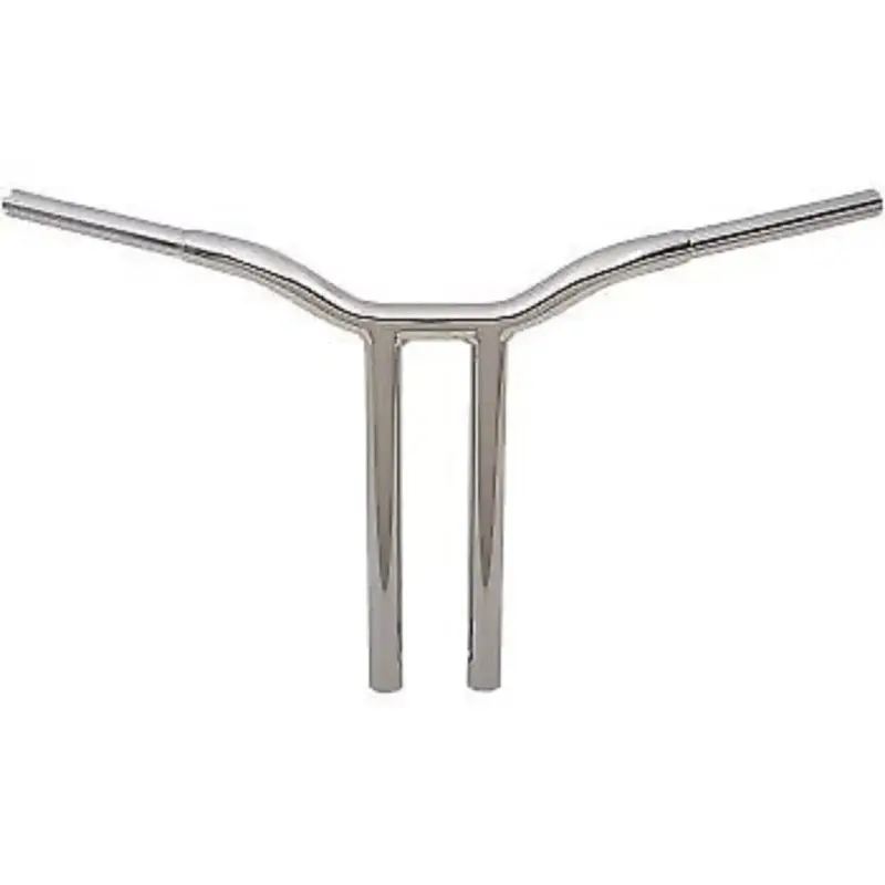 LA CHOPPERS LA-7337-16 Chrome 16" Kage Fighter Welded Straight-Riser Handlebar
