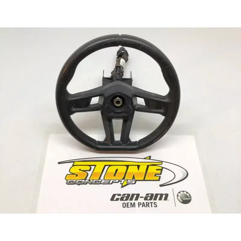 Used 2017-2023 Oem Factory Can Am Maverick X3 Steering Wheel Steering Column