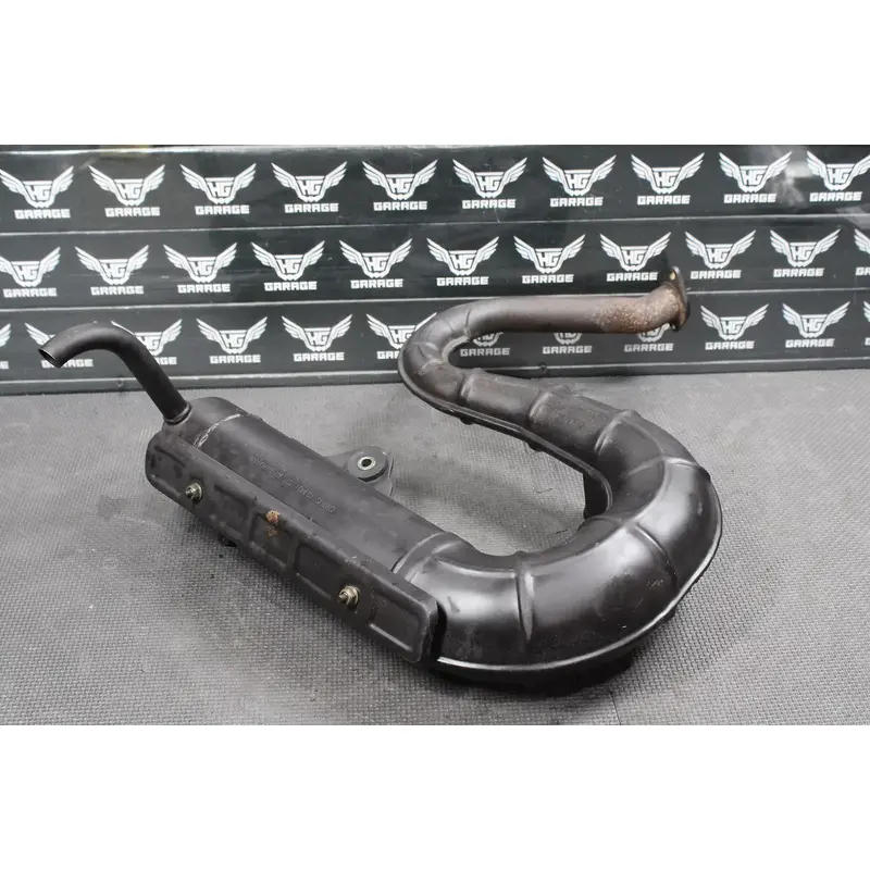 2004 SUZUKI QUADRUNNER 80 87-06 QUADSPORT OEM EXHAUST PIPE MUFFLER SLIP ON NICE!