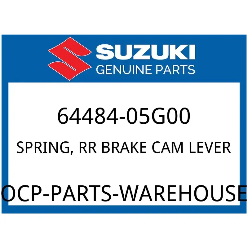 Suzuki OEM Part 64484-05G00 SPRING, RR BRAKE CAM LEVER
