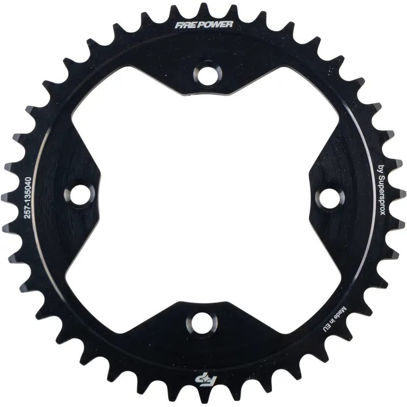 FIRE POWER REAR SPROCKET STEEL 40T BLK
