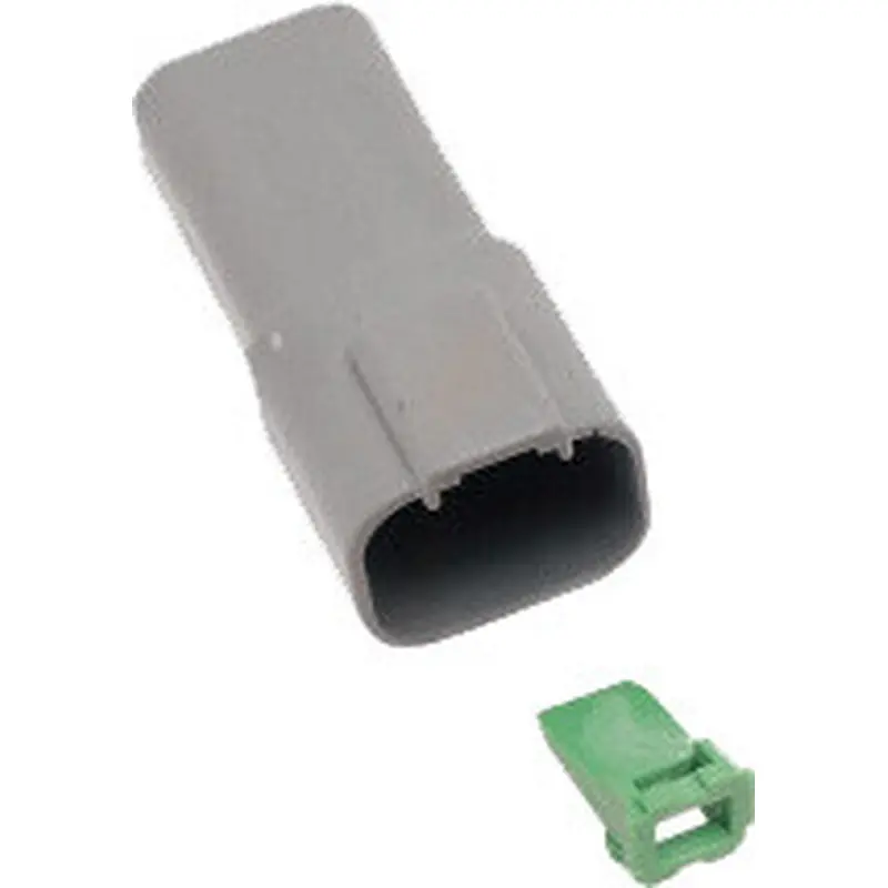 NAMZ CUSTOM CYCLE 4-WIRE GREY DEUTSCH RCPTCL & WDGLCK HD# 72124-94GY