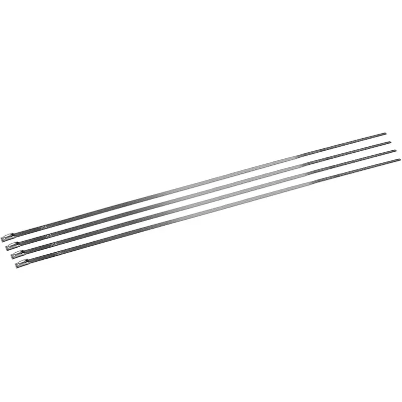 DEI LOCKING TIES STAINLESS STEEL 14" 4/PK