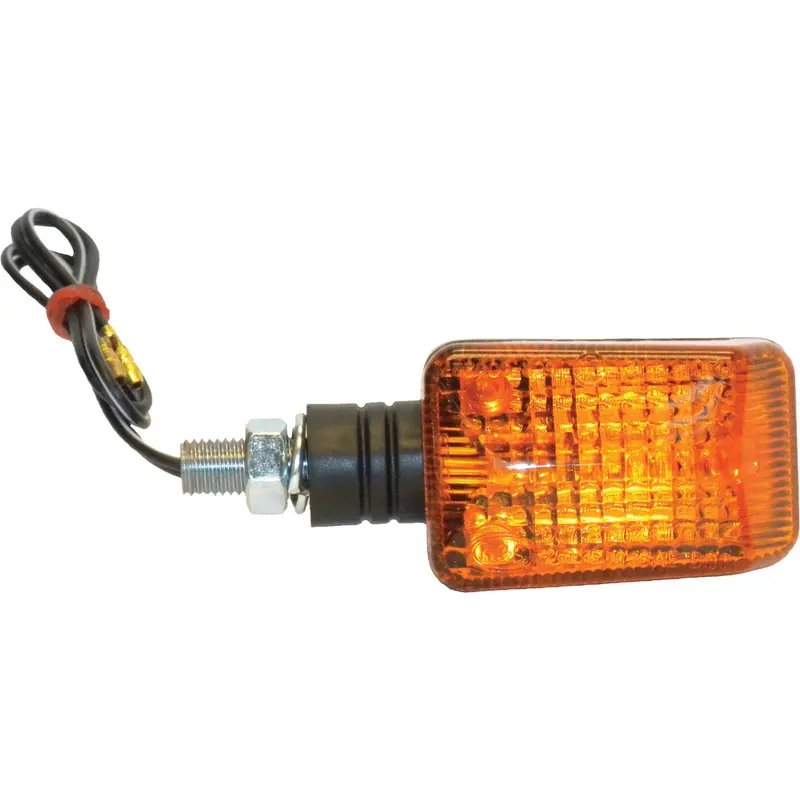 K&S UNIVERSAL SIGNAL LIGHTS BLACK W/AMBER LENS