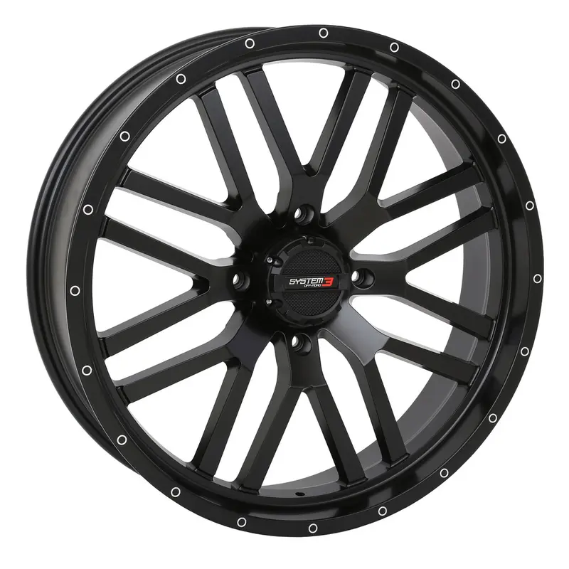 SYSTEM 3 ST3 WHEEL 24X7 4 2.5 ( 10MM) 4/137 4 MATTE BLACK