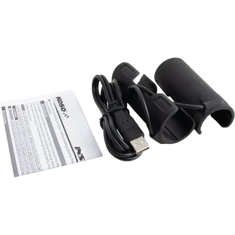 KOSO X-CLAWS HEATED GRIPS CLIP-ON SLEEVE USB BLACK