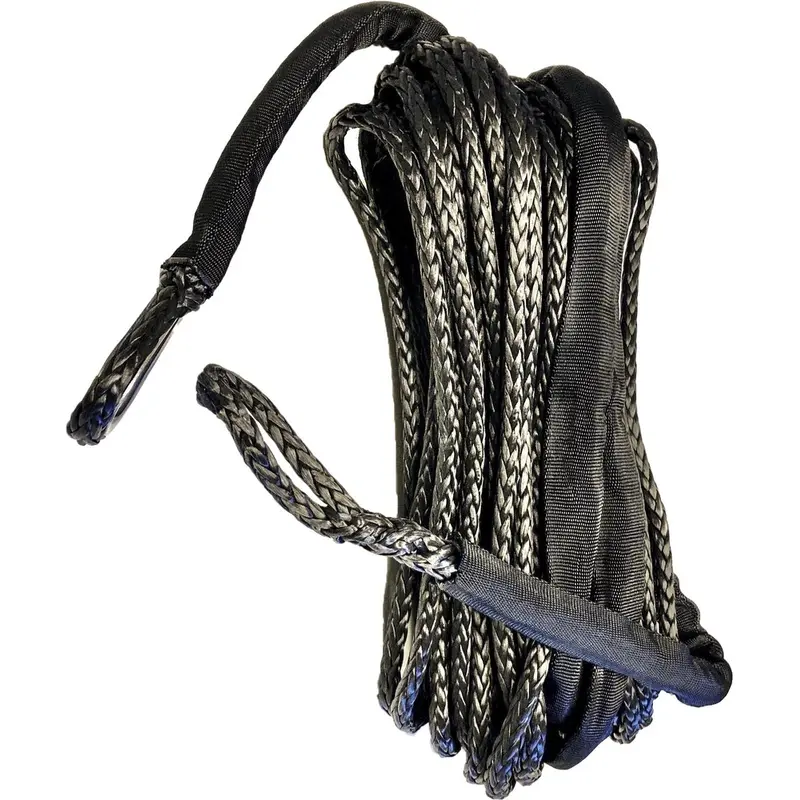 OPEN TRAIL SYNTHETIC WINCH ROPE 1/4" DIAMETER X 50 FT. BLACK