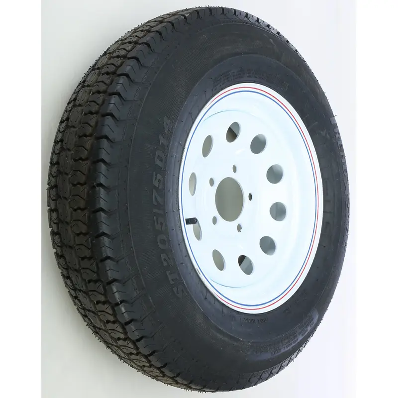 AWC TRAILER TIRE AND WHEEL ASSEMBLY WHITE
