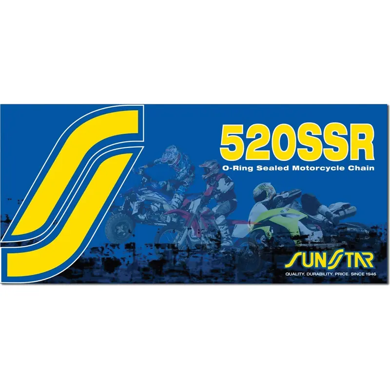SUNSTAR CHAIN SSR STANDARD SEALED 520X100 NAT/NAT