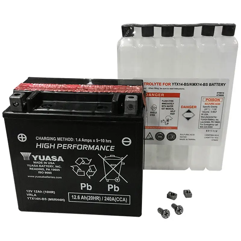 YUASA BATTERY YTX14H-BS MAINTENANCE FREE