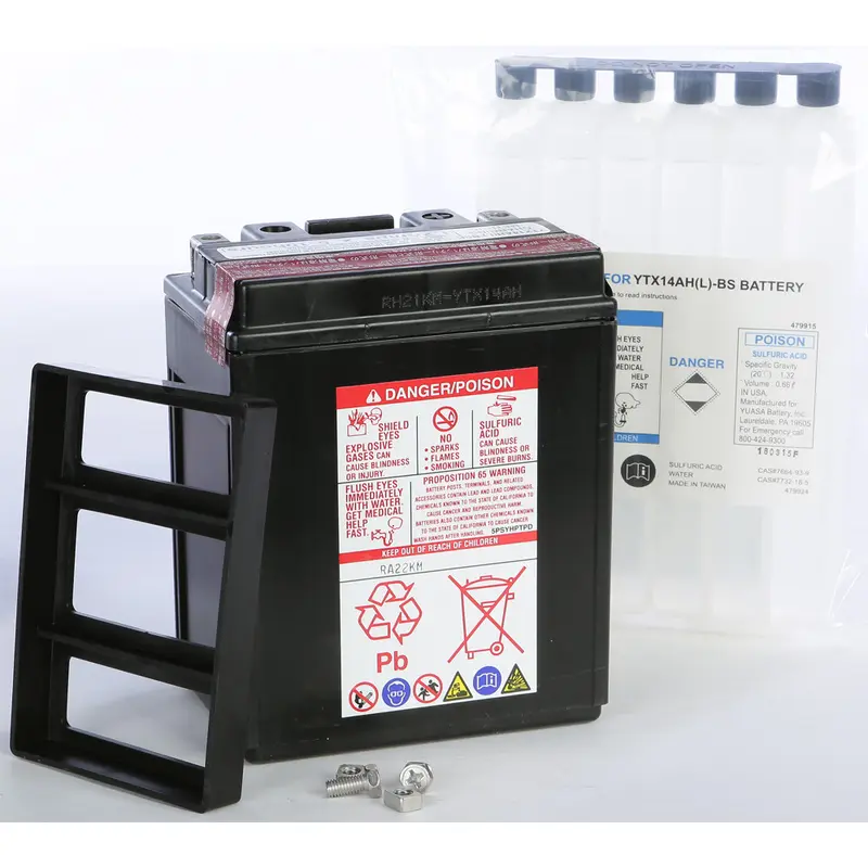 YUASA BATTERY YTX14AH-BS MAINTENANCE FREE