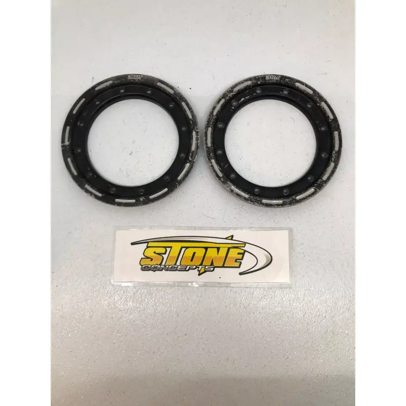 SET OF DOUGLAS 8" DWT BEADLOCK RING FRONT WHEEL 450R YFZ ALUMILITE RINGS D