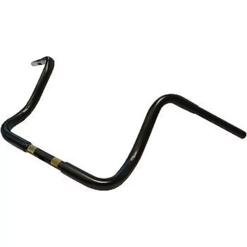 LA CHOPPERS LA-7321-12M Flat Black 1-1/4" Touring 12" Ape Hanger Handlebars