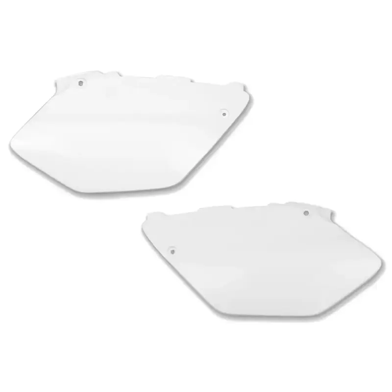 UFO White Side Number Plates for Yamaha