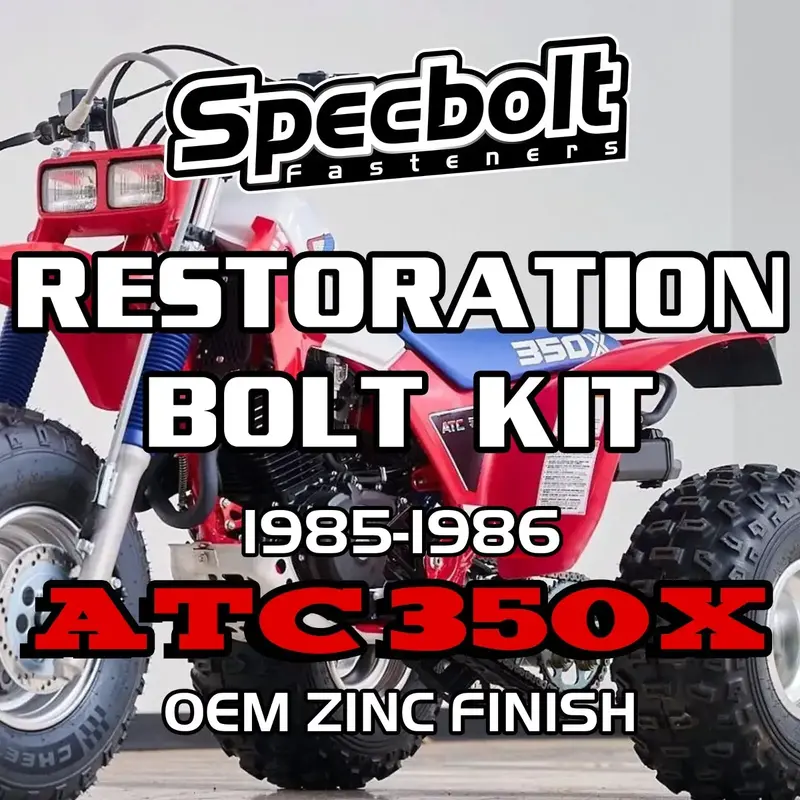 Honda 350X 1985-1986 Restoration Bolt Kit - Engine, Body, Frame, Forks Fasteners