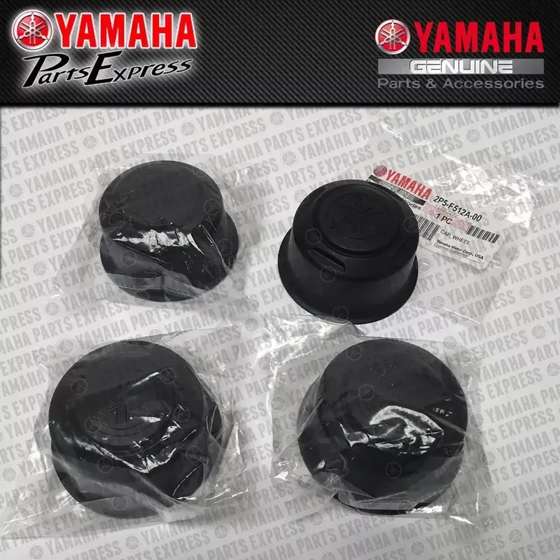 NEW YAMAHA BIG BEAR GRIZZLY RHINO 450 660 700 CENTER WHEEL HUB CAP COVER 4  PACK