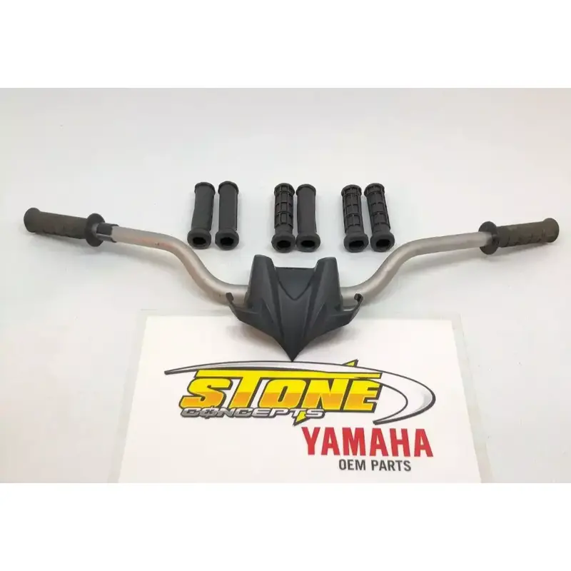 OEM Yamaha Silver 5D3-14 Handlebars 1 1/8" Handle Bars Fatbars Fat Bars   Grips