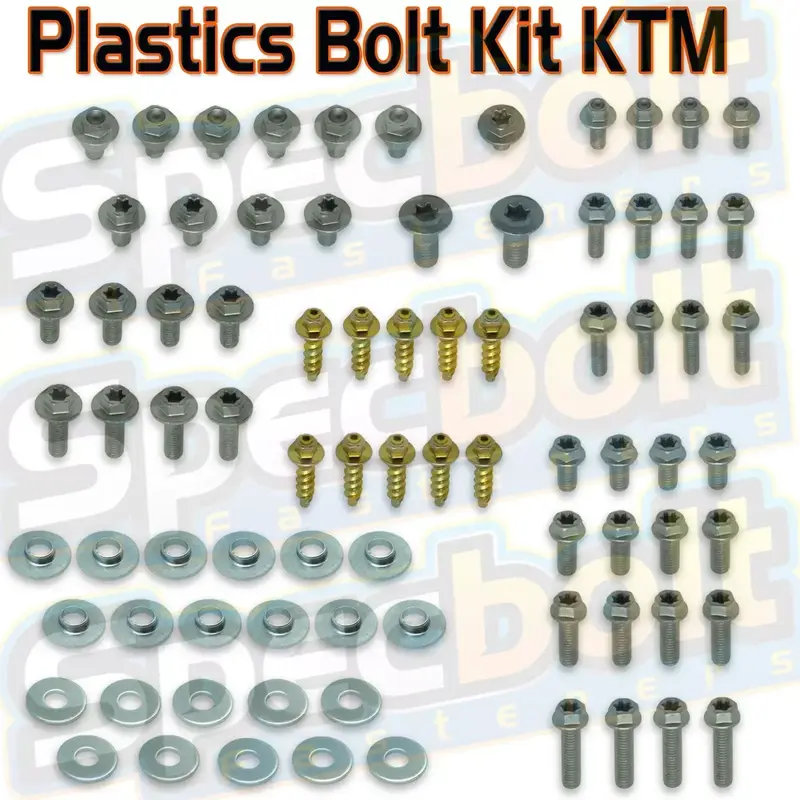 Specbolt Body Bolt Kit for KTM SX MXC EXC plastics 65 85 105 125 250 350 450