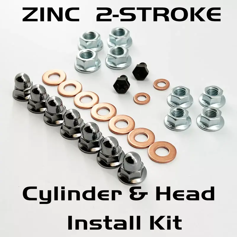 ZINC CR85 CR125 CR250 2 STROKE TOP END ENGINE CYLINDER HEAD CAP NUTS KIT HONDA