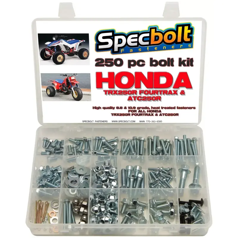 250pc Bolt kit Honda TRX 250R Fourtrax TRX250R Motor Plastic Exhaust ATC