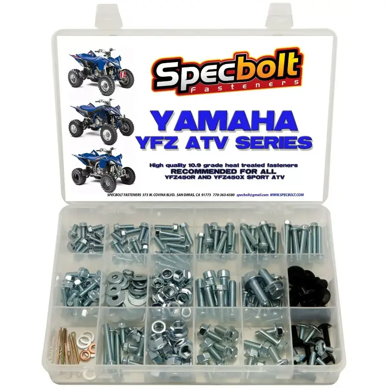 250pc Bolt Kit Yamaha YFZ-450 ATV YFZ450 plastic fenders engine frame YFZ Quad