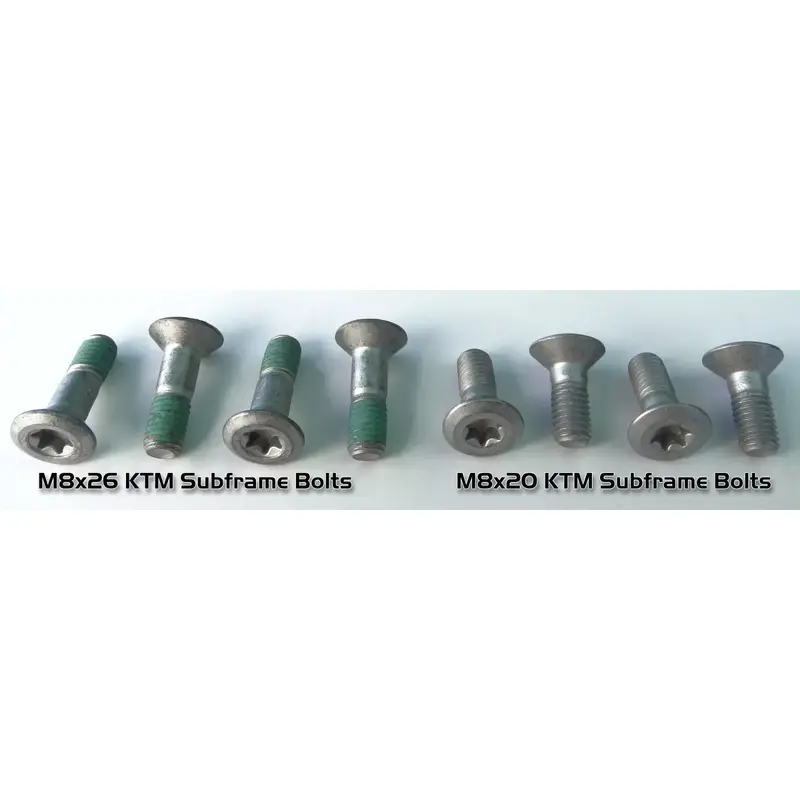 8 SUBFRAME BOLTS FOR KTM SX EX EXC MX MXC 85 105 150 125 250 300 350 450 520