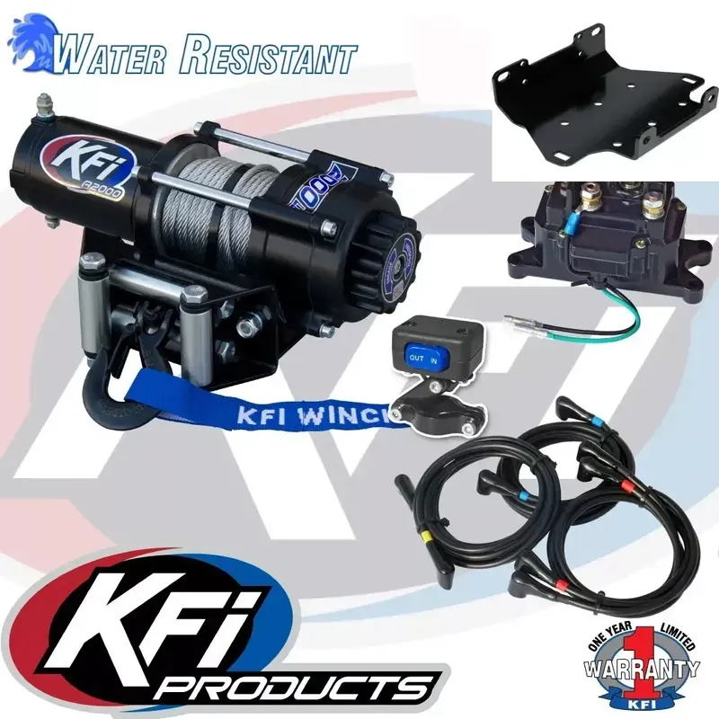 KFI WINCH 2000 LBS AND MOUNT KIT W MOUNT YAMAHA 2009-2014 GRIZZLY 550