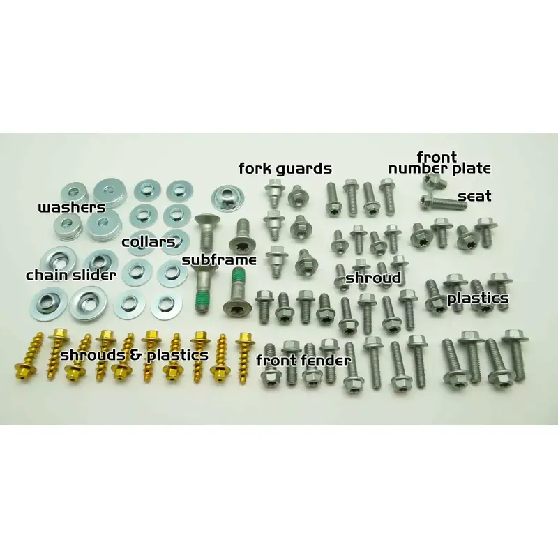 PLASTICS BOLT KIT FITS KTM SX XC MXC EXC FENDERS 65 85 125 250 300 350 450 520