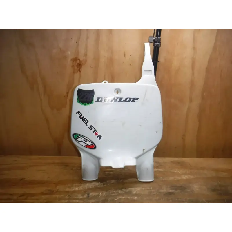1999 Kx250 (B) Front Number Plate Plastic Body White