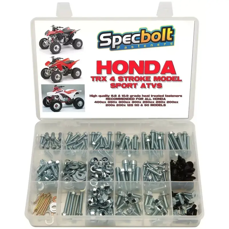 HONDA Quad 400EX Bolt Kit 250EX 250X Fourtrax ATV fender plastic engine SPECBOLT