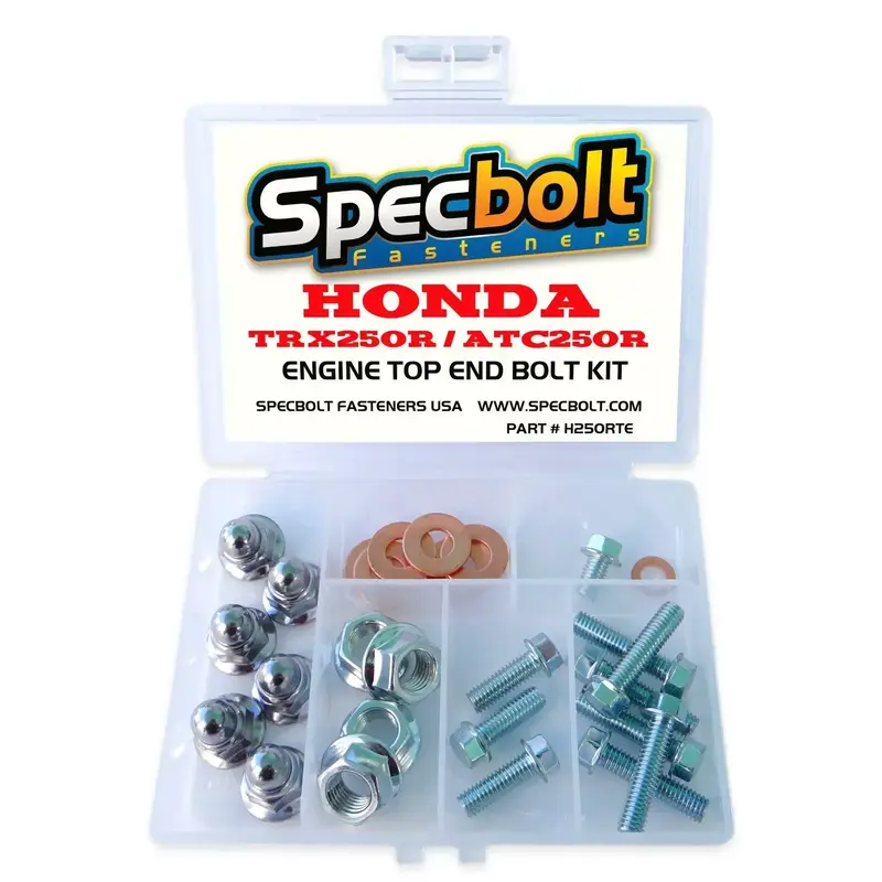 HONDA TRX250R FOURTRAX & ATC250R ENGINE BOLT KIT TOP END Cylinder Head Intake