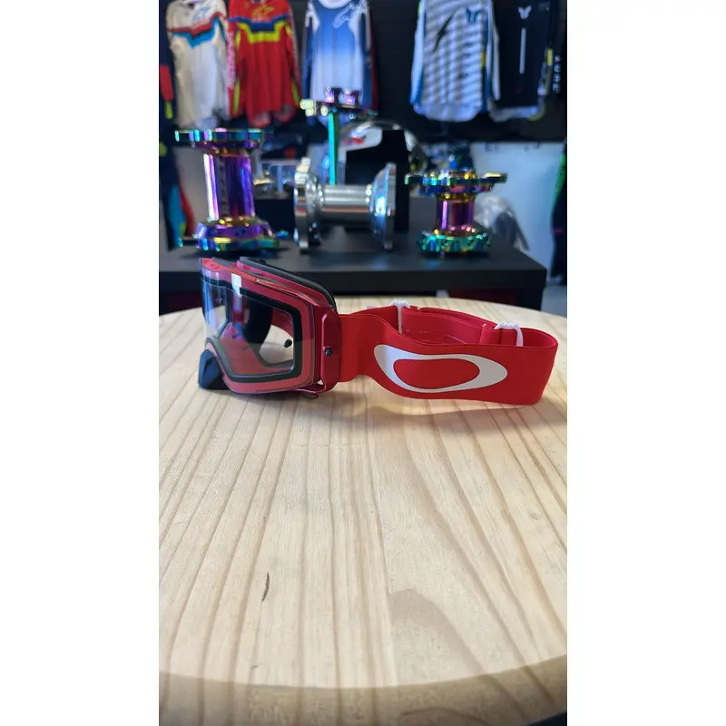 Oakley Front Line MX Goggles Red W/Clear