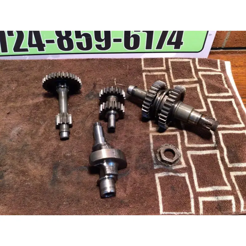 1999 Yamaha Warrior 350 Oem Transmission Tranny Gears Shafts Drums counter