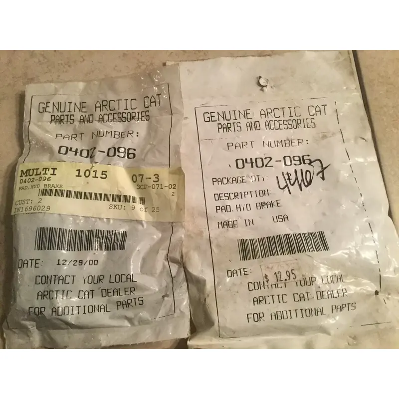 4 ARCTIC CAT ATV OEM FRONT BRAKE PADS 250 300 375 400 500 BEARCAT 454 0402-096