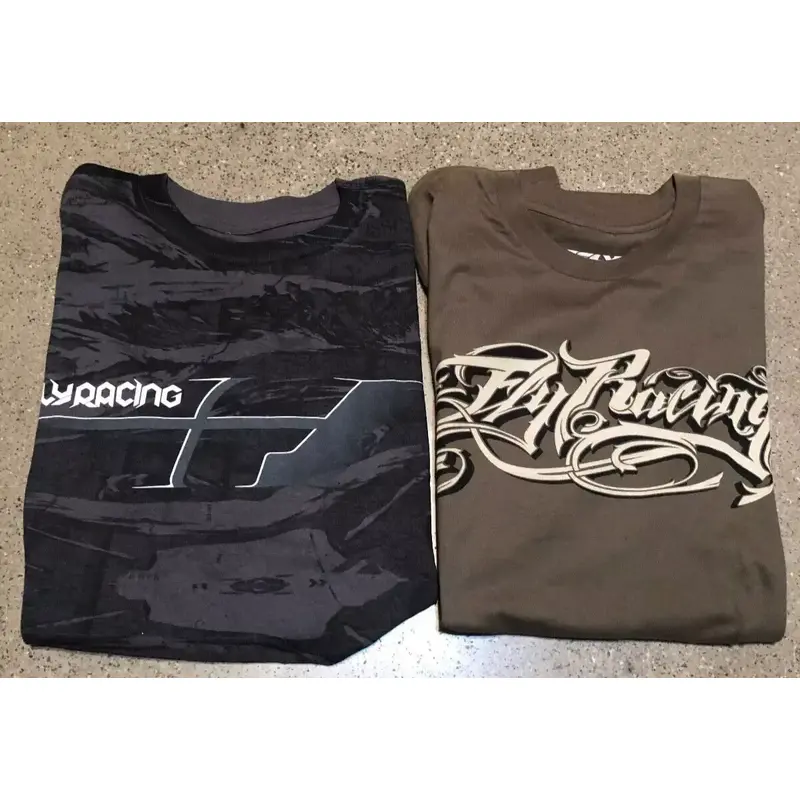 FLY RACING Tee T-Shirt Small S Short-Sleeve SET OF 2 SHIRTS