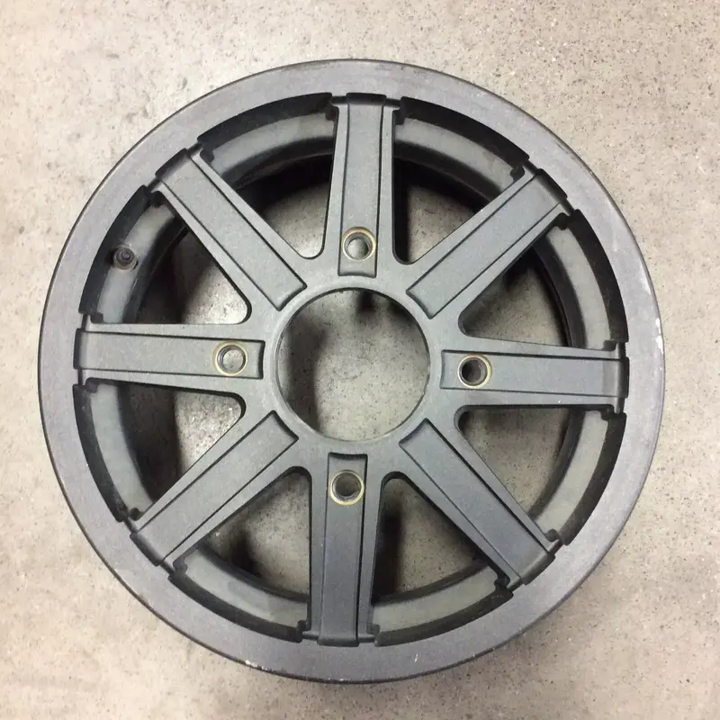 POLARIS SPORTSMAN SCRAMBLER FRONT WHEEL 14X5.5 OEM STOCK GREY 8 SPOKE RZR