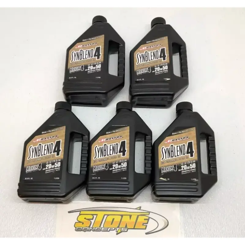 MAXIMA 20W50 4 STROKE MOTOR ENGINE OIL SYNBLEND4 SYNBLEND 4 1 LITER QTY (5)