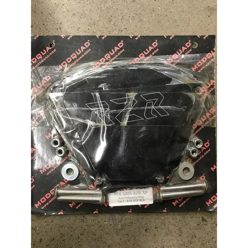 Modquad Polaris RZR XP Rear Differential Diff Plate Black RZR-RDP-BLK