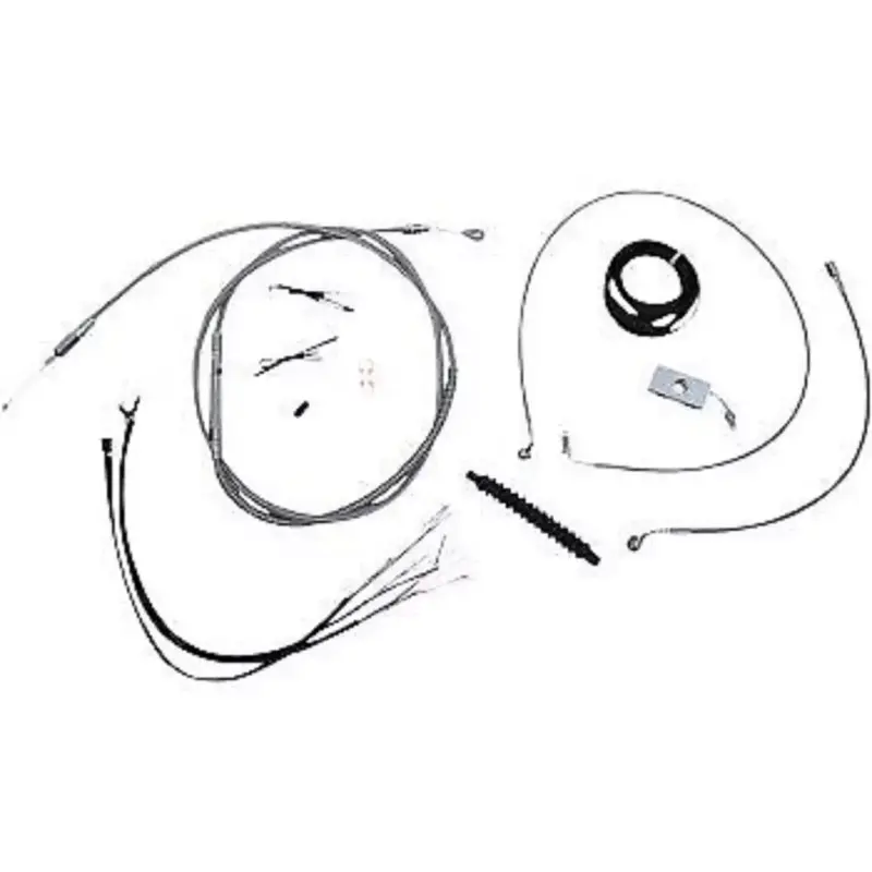 LA CHOPPERS LA-8156KT2-13 Stainless Braided Handlebar Cable/Brake Line Kit