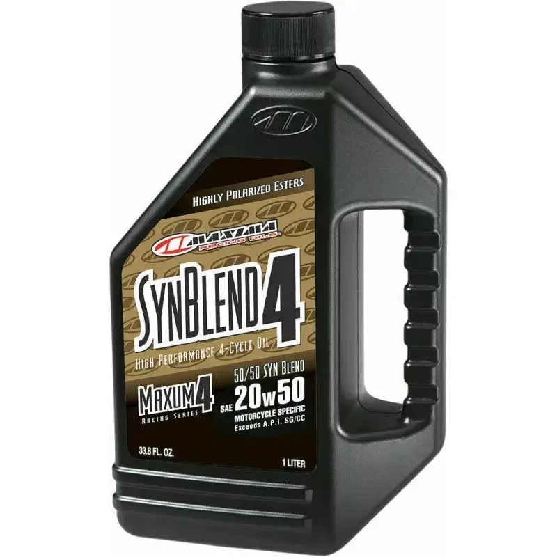 Maxima Racing Oil SynBlend Semi-Synthetic 4-Stroke Motor Oil | 20W-50 | 1 Liter