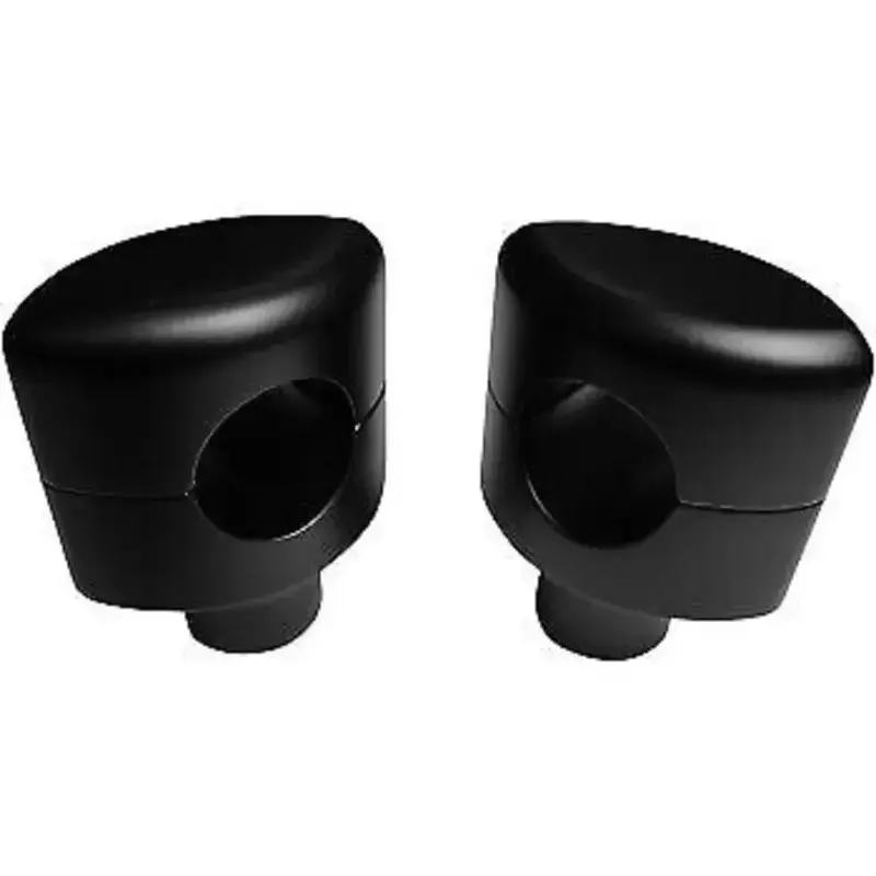 LA CHOPPERS Flat Black 1-1/2" Tall Hefty Risers for 1-1/4" Handlebars