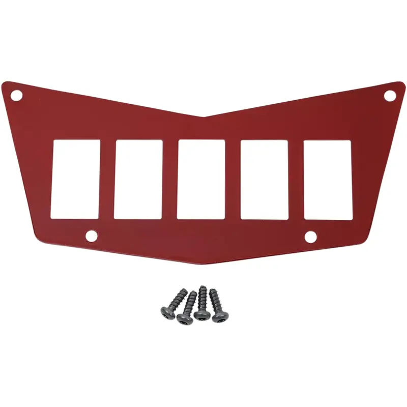 NEW MOOSE RACING 0521-1712 Dash Plates Red Polaris RZR 570 800 4x4