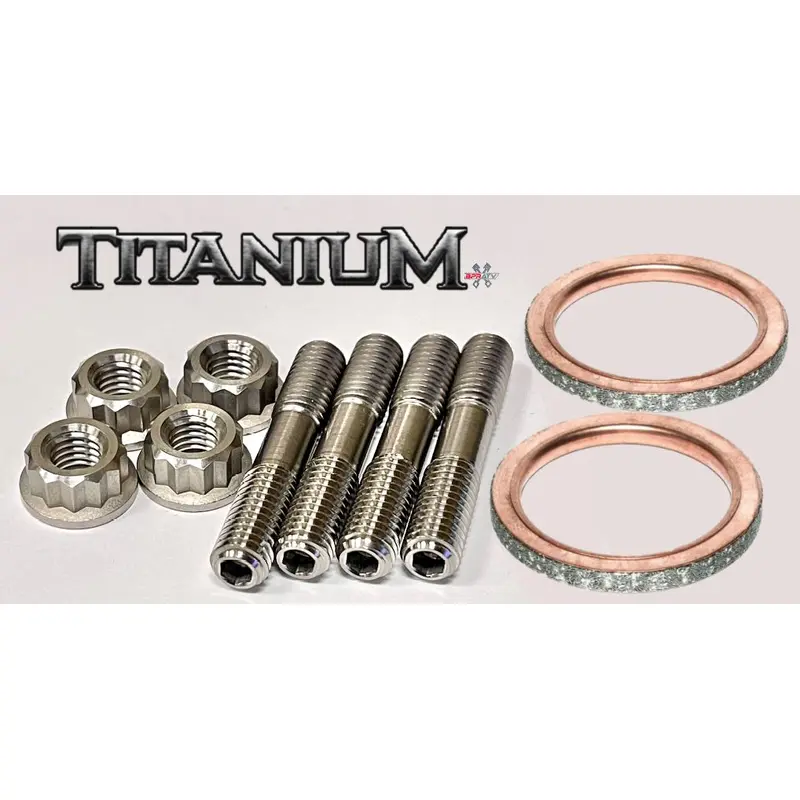 08-14 Raptor 700 700R SE Titanium Exhaust Studs Gaskets Ti Stud Donut Gasket Kit