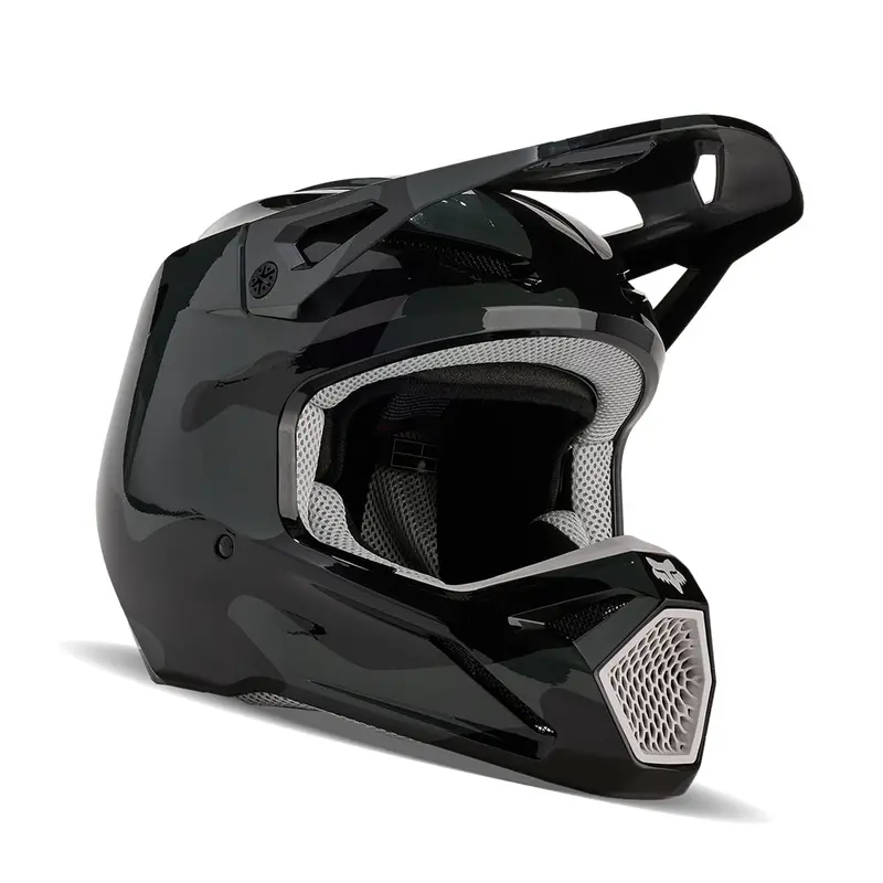 FOX YOUTH V1 BNKR HELMET [BLACK CAMO]